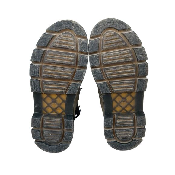 Dr. Martens Combs Tech Suede Boots Womens 7 Mens 6 Olive Green Combat Lace Up - Picture 8 of 10